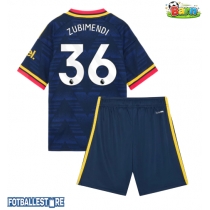Arsenal Martin Zubimendi #36 Bortedraktsett Barn 2026-27 Kortermet (+ Korte bukser)